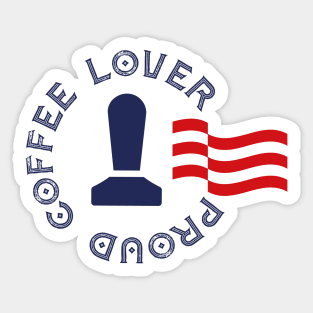 Proud Coffee Lover Sticker